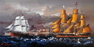 Boat Painting - sailing ships KG